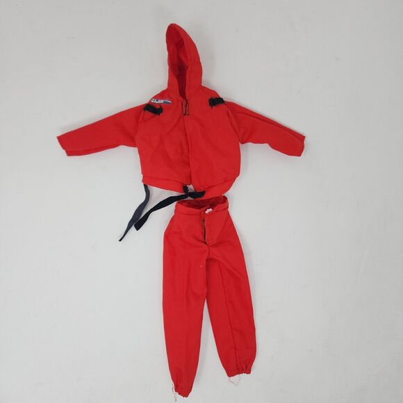 Vintage GIJoe Clothes For 12 inches Action Figure Rare Red Military Pants Jacket - Picture 1 of 8